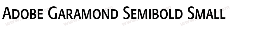 Adobe Garamond Semibold Small Caps & Oldstyle Figures字体转换